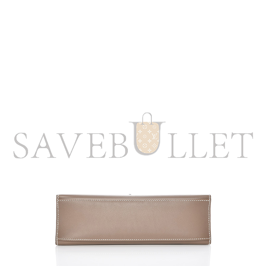 H**mes mini kelly generation swift elephant gray silver buckle (22*14*7cm)